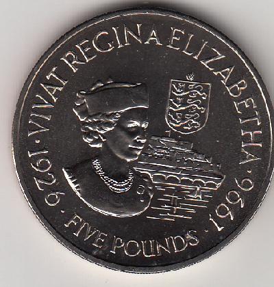 Beschrijving: 5 Pond  QUEEN 70 YEAR  SHIP